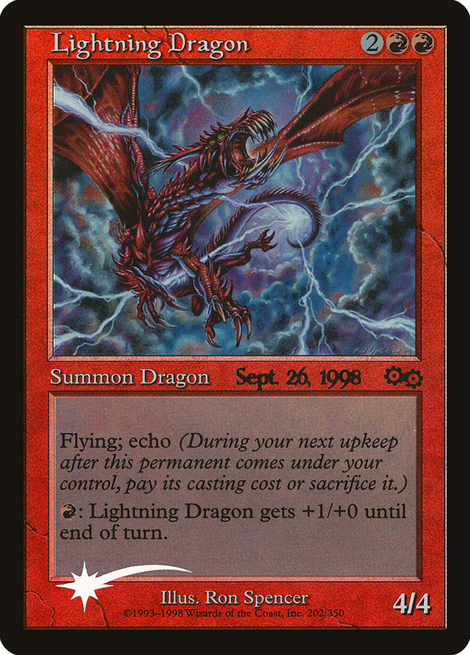 Lightning Dragon [Urza's Saga Promos] | Play N Trade Winnipeg