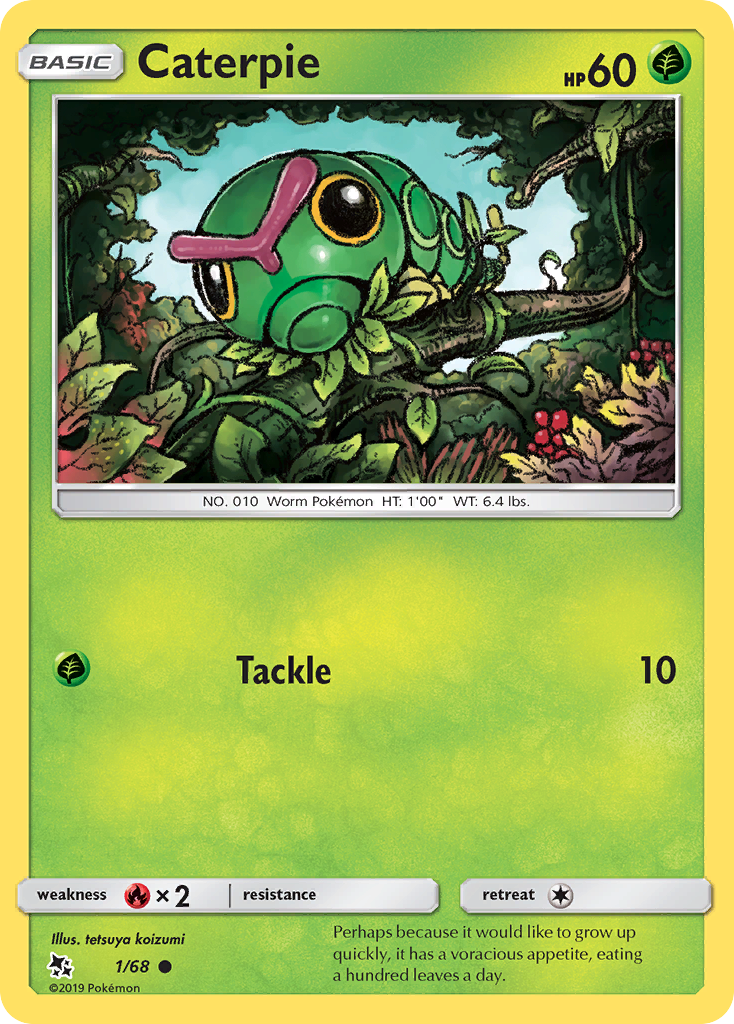 Caterpie (1/68) [Sun & Moon: Hidden Fates] | Play N Trade Winnipeg