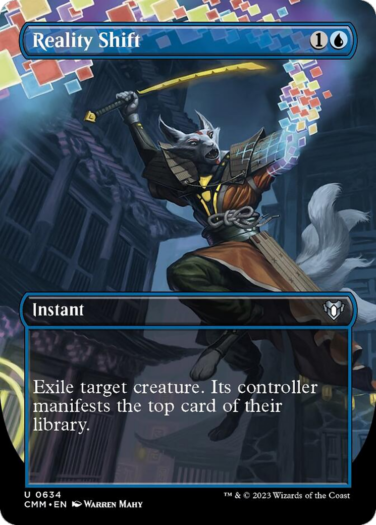 Reality Shift (Borderless Alternate Art) [Commander Masters] | Play N Trade Winnipeg