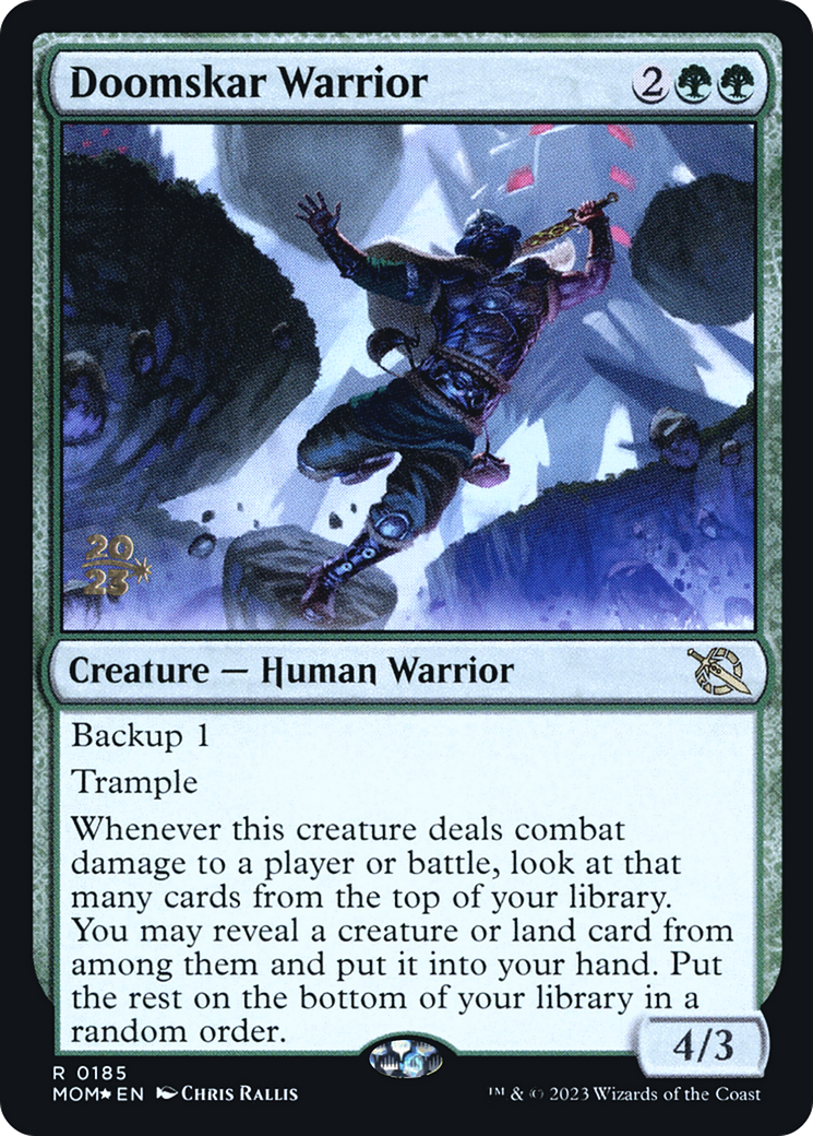 Doomskar Warrior [March of the Machine Prerelease Promos] | Play N Trade Winnipeg