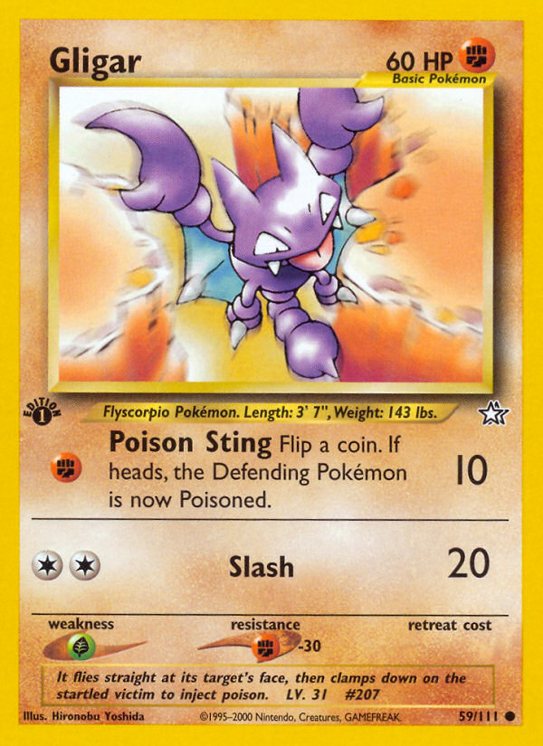 Gligar (59/111) [Neo Genesis 1st Edition] | Play N Trade Winnipeg