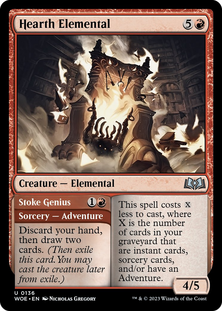 Hearth Elemental // Stoke Genius [Wilds of Eldraine] | Play N Trade Winnipeg