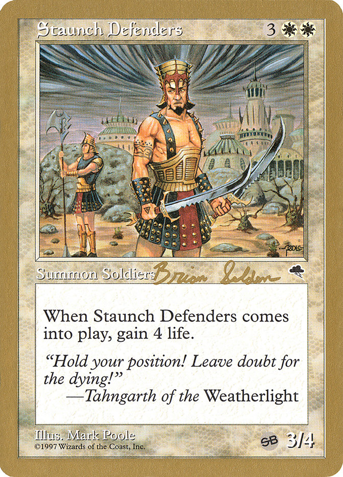 Staunch Defenders (Brian Selden) (SB) [World Championship Decks 1998] | Play N Trade Winnipeg