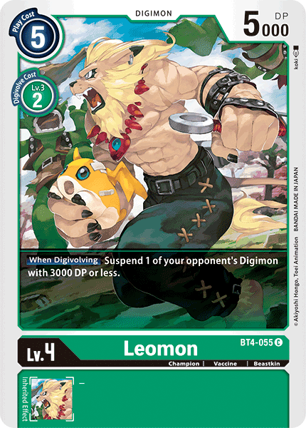 Leomon [BT4-055] [Great Legend] | Play N Trade Winnipeg