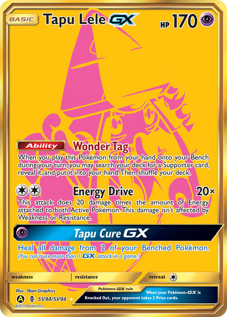 Tapu Lele GX (SV94/SV94) [Sun & Moon: Hidden Fates - Shiny Vault] | Play N Trade Winnipeg