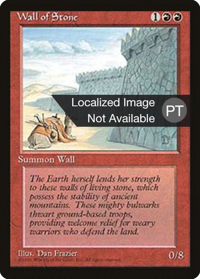 Wall of Stone [Fourth Edition (Foreign Black Border)] | Play N Trade Winnipeg