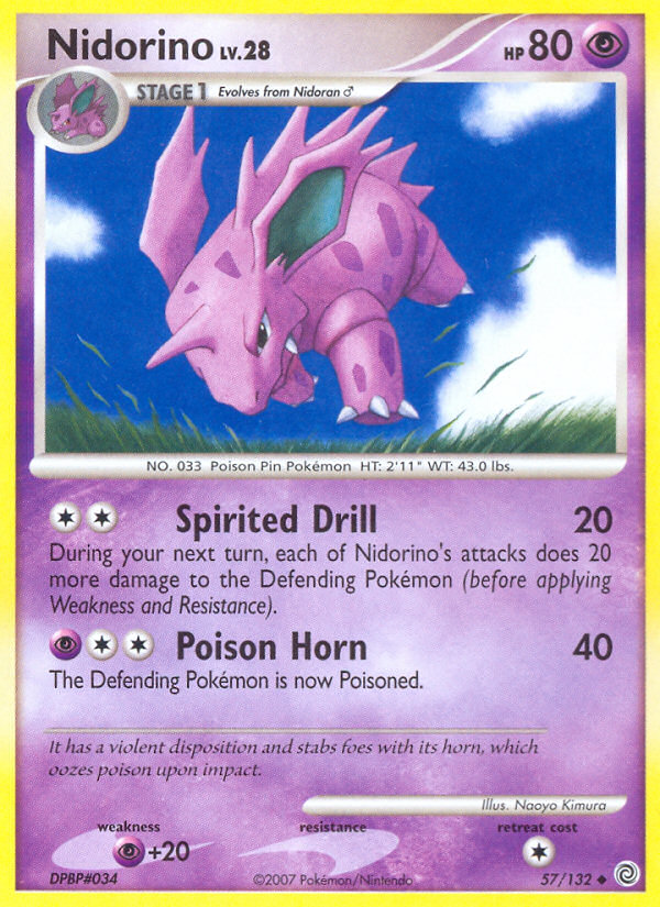 Nidorino (57/132) [Diamond & Pearl: Secret Wonders] | Play N Trade Winnipeg