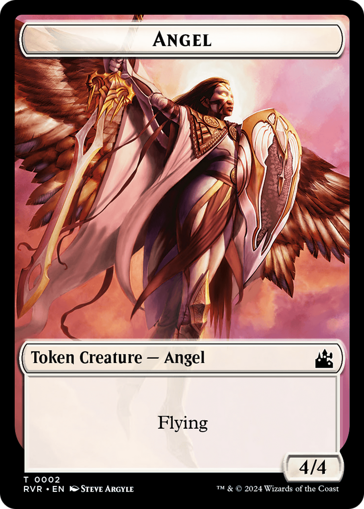 Angel Token (0002) [Ravnica Remastered Tokens] | Play N Trade Winnipeg