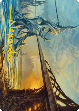 Razortide Bridge Art Card (Gold-Stamped Signature) [Modern Horizons 2 Art Series] | Play N Trade Winnipeg