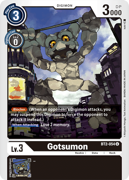 Gotsumon [BT2-054] [Release Special Booster Ver.1.0] | Play N Trade Winnipeg