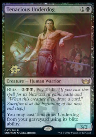 Tenacious Underdog [Streets of New Capenna Prerelease Promos] | Play N Trade Winnipeg