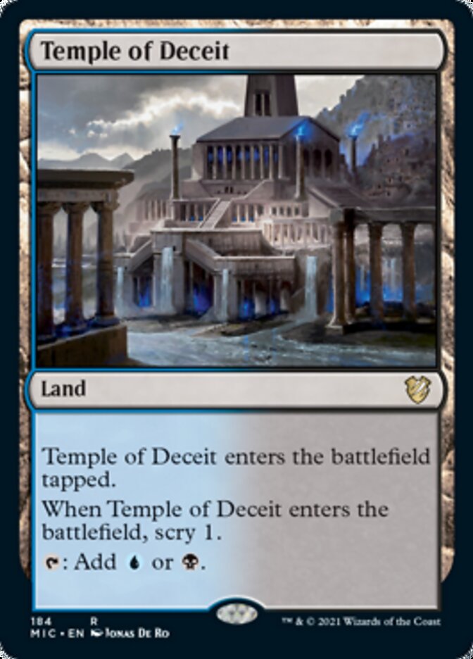 Temple of Deceit [Innistrad: Midnight Hunt Commander] | Play N Trade Winnipeg