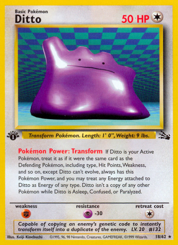 Ditto (18/62) [Fossil 1st Edition] | Play N Trade Winnipeg