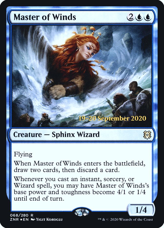 Master of Winds [Zendikar Rising Prerelease Promos] | Play N Trade Winnipeg