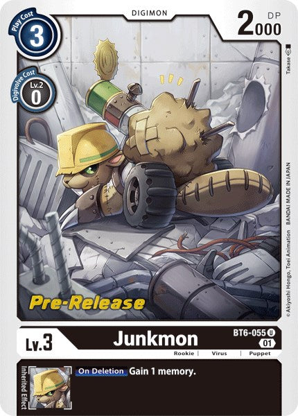 Junkmon [BT6-055] [Double Diamond Pre-Release Cards] | Play N Trade Winnipeg