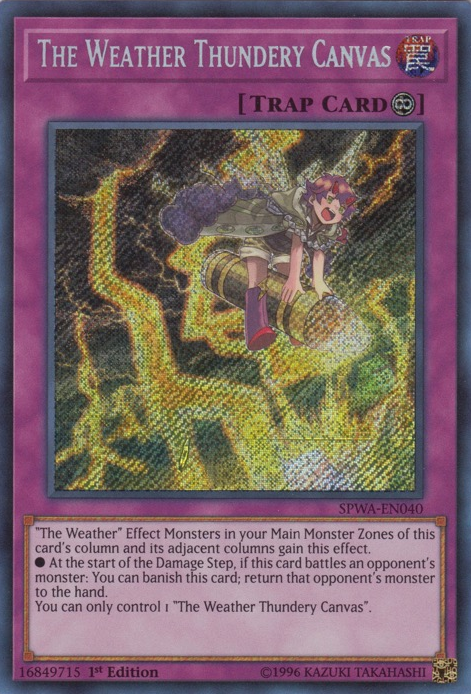 The Weather Thundery Canvas [SPWA-EN040] Secret Rare | Play N Trade Winnipeg