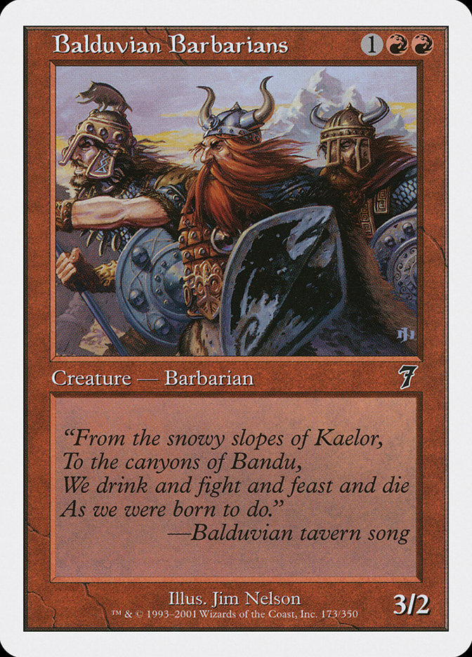 Balduvian Barbarians [Seventh Edition] | Play N Trade Winnipeg
