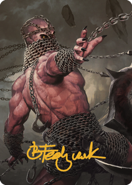 Chain Devil Art Card (Gold-Stamped Signature) [Commander Legends: Battle for Baldur's Gate Art Series] | Play N Trade Winnipeg