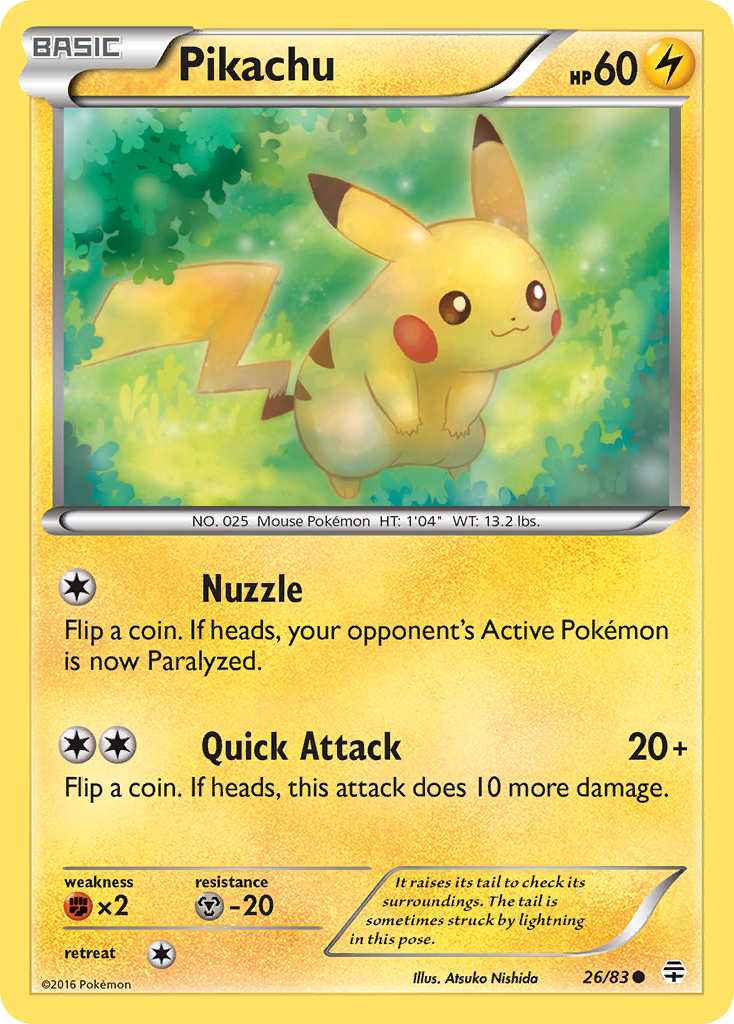 Pikachu (26/83) [XY: Generations] | Play N Trade Winnipeg