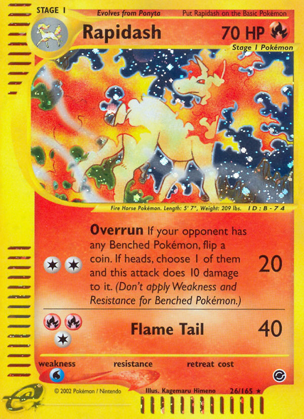 Rapidash (26/165) [Expedition: Base Set] | Play N Trade Winnipeg