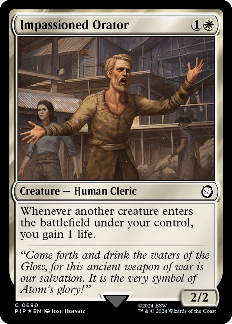 Impassioned Orator (Surge Foil) [Fallout] | Play N Trade Winnipeg