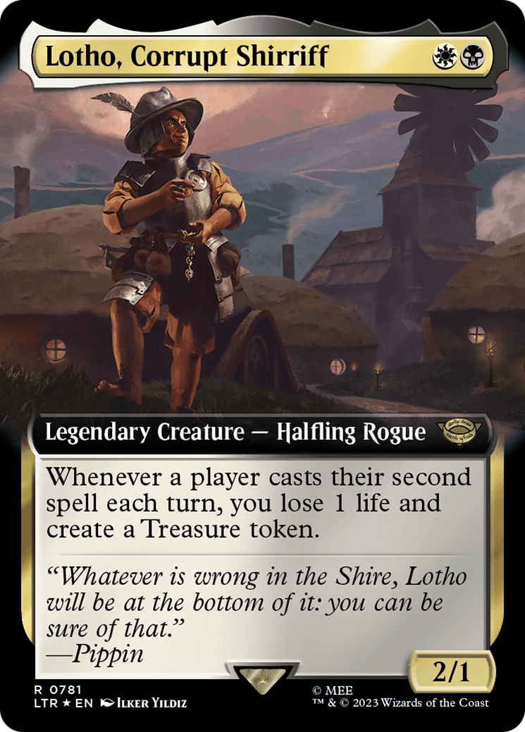 Lotho, Corrupt Shirriff (Extended Art) (Surge Foil) [The Lord of the Rings: Tales of Middle-Earth] | Play N Trade Winnipeg