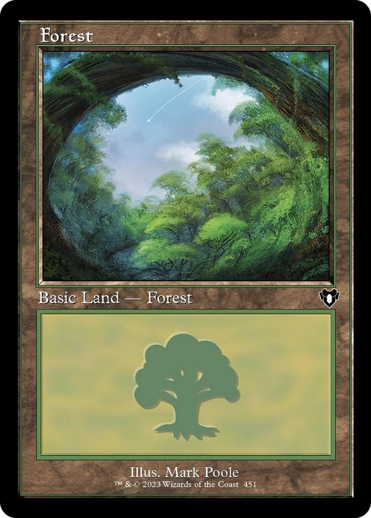 Forest (451) (Retro) [Commander Masters] | Play N Trade Winnipeg