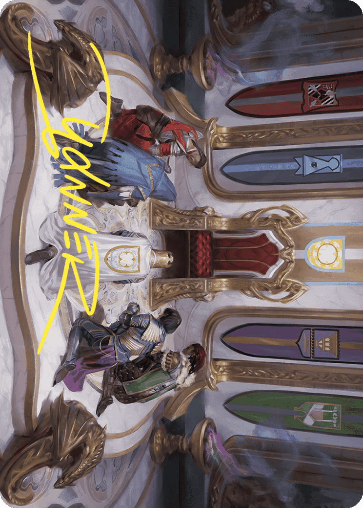 Throne of Eldraine Art Card (Gold-Stamped Signature) [Wilds of Eldraine Art Series] | Play N Trade Winnipeg