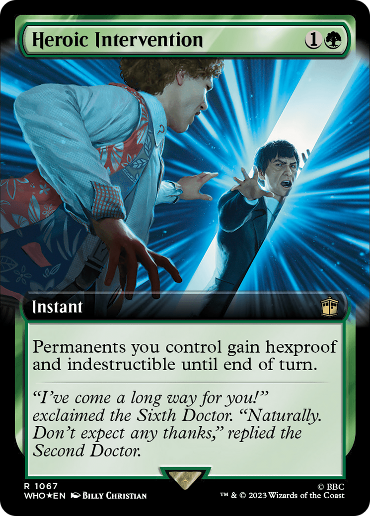 Heroic Intervention (Extended Art) (Surge Foil) [Doctor Who] | Play N Trade Winnipeg