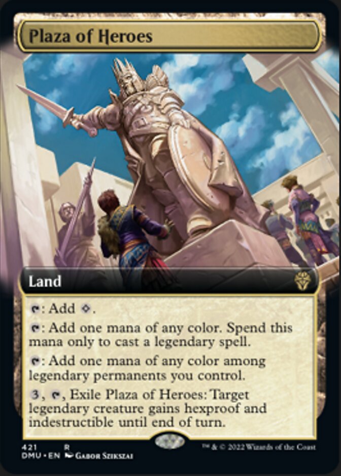 Plaza of Heroes (Extended Art) [Dominaria United] | Play N Trade Winnipeg