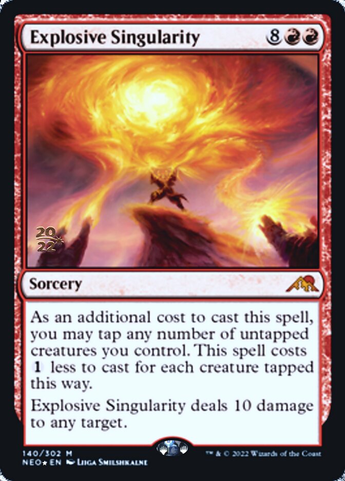 Explosive Singularity [Kamigawa: Neon Dynasty Prerelease Promos] | Play N Trade Winnipeg