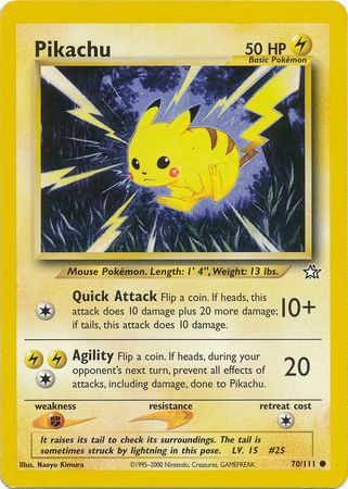 Pikachu (70/111) [Neo Genesis Unlimited] | Play N Trade Winnipeg