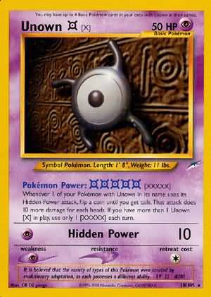 Unown [X] (30/105) [Neo Destiny Unlimited] | Play N Trade Winnipeg