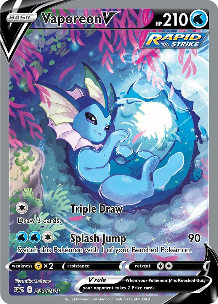 Vaporeon V (SWSH181) [Sword & Shield: Black Star Promos] | Play N Trade Winnipeg