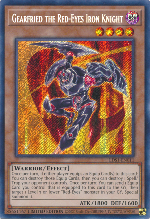 Gearfried the Red-Eyes Iron Knight [LDS1-EN011] Secret Rare | Play N Trade Winnipeg