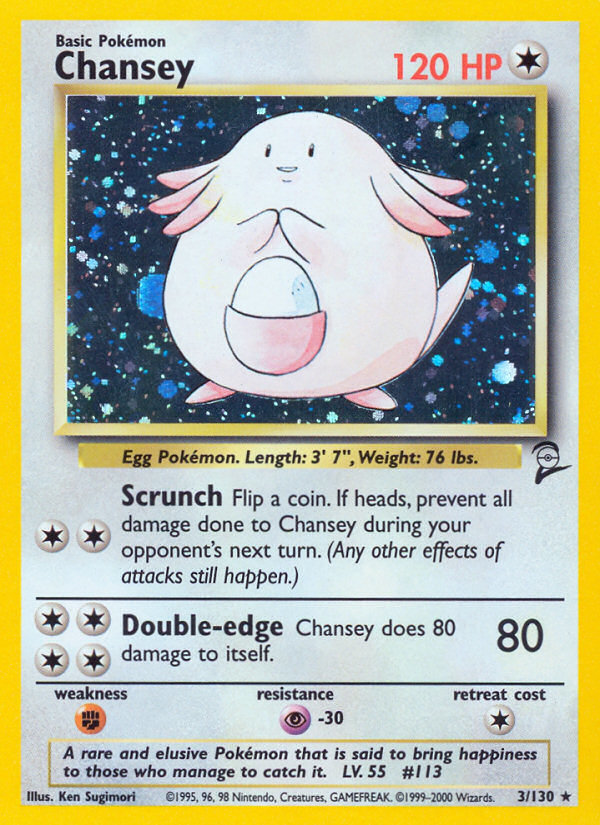 Chansey (3/130) [Base Set 2] | Play N Trade Winnipeg