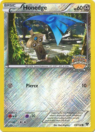 Honedge (83/146) (Regional Championship Promo) [XY: Base Set] | Play N Trade Winnipeg