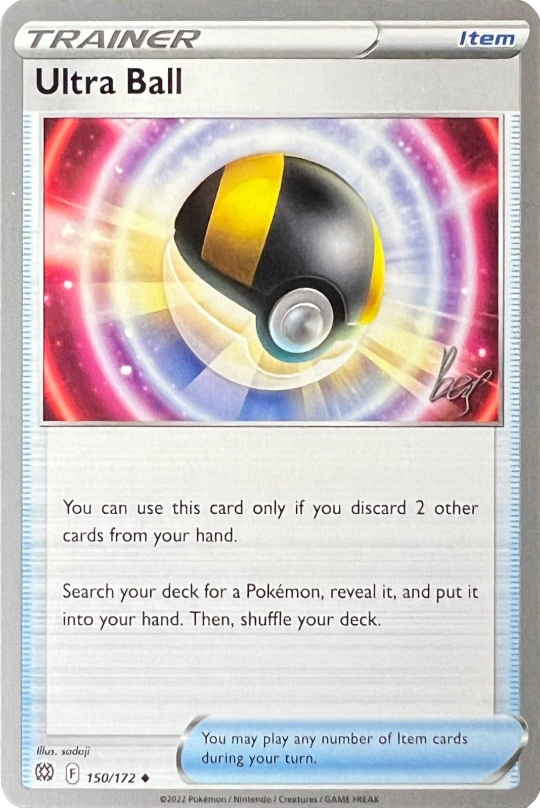 Ultra Ball (150/172) (Cheryl Again - Sebastian Lashmet) [World Championships 2022] | Play N Trade Winnipeg