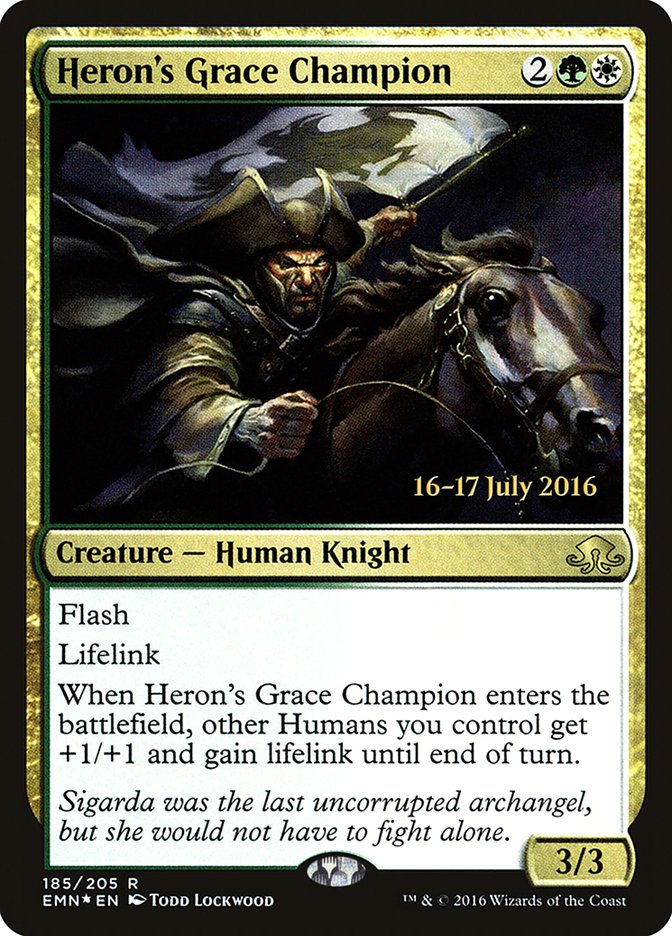 Heron's Grace Champion  [Eldritch Moon Prerelease Promos] | Play N Trade Winnipeg