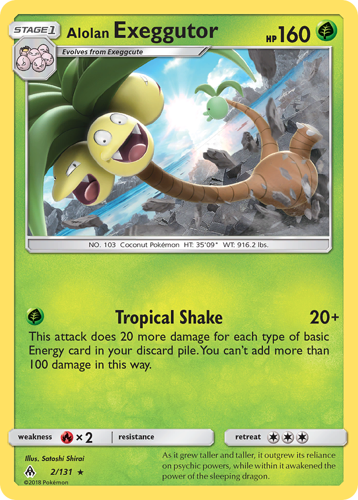 Alolan Exeggutor (2/131) [Sun & Moon: Forbidden Light] | Play N Trade Winnipeg