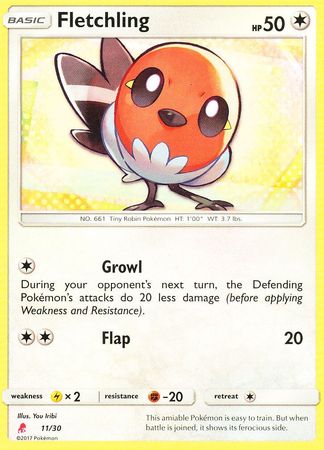 Fletchling (11/30) [Sun & Moon: Trainer Kit - Lycanroc] | Play N Trade Winnipeg