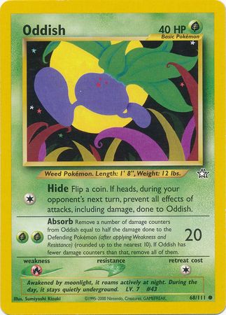 Oddish (68/111) [Neo Genesis Unlimited] | Play N Trade Winnipeg