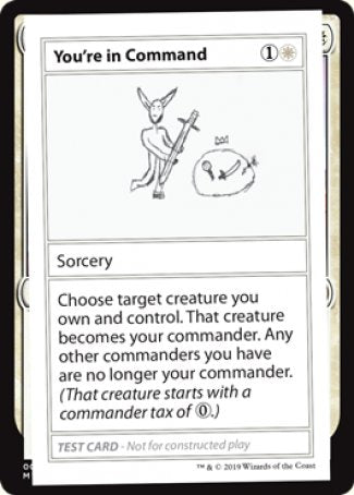 You're in Command (2021 Edition) [Mystery Booster Playtest Cards] | Play N Trade Winnipeg