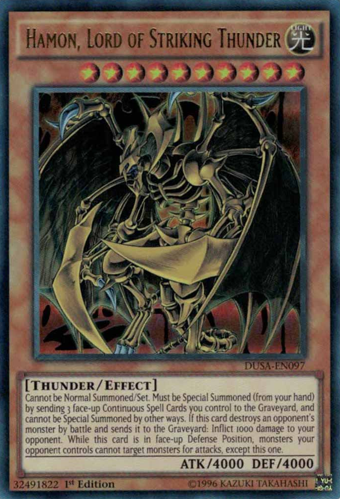 Hamon, Lord of Striking Thunder [DUSA-EN097] Ultra Rare | Play N Trade Winnipeg