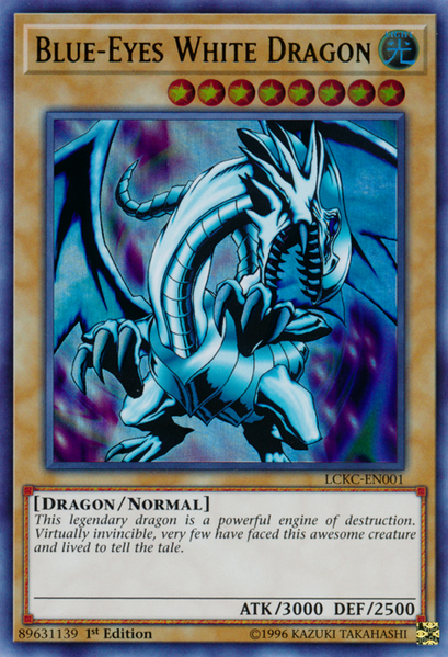 Blue-Eyes White Dragon (Version 1) [LCKC-EN001] Ultra Rare | Play N Trade Winnipeg