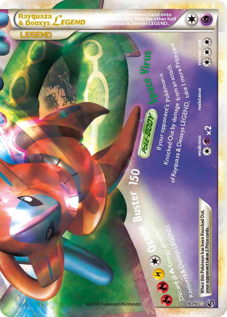 Rayquaza & Deoxys LEGEND (90/90) [HeartGold & SoulSilver: Undaunted] | Play N Trade Winnipeg