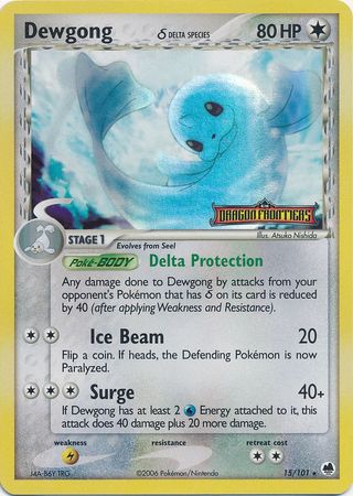 Dewgong (15/101) (Delta Species) (Stamped) [EX: Dragon Frontiers] | Play N Trade Winnipeg