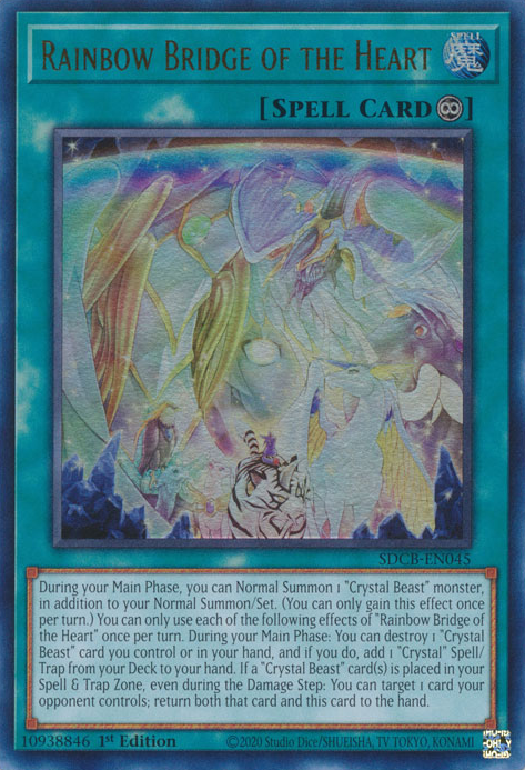 Rainbow Bridge of the Heart [SDCB-EN045] Ultra Rare | Play N Trade Winnipeg