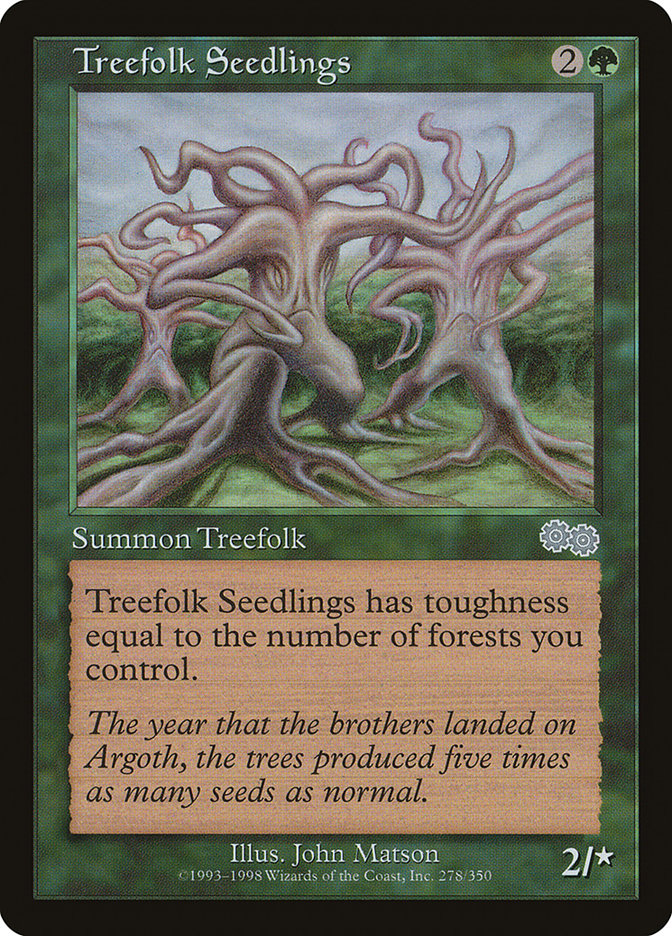 Treefolk Seedlings [Urza's Saga] | Play N Trade Winnipeg