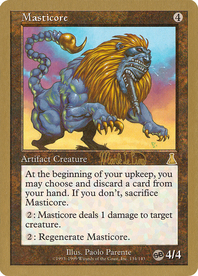 Masticore (Mark Le Pine) (SB) [World Championship Decks 1999] | Play N Trade Winnipeg